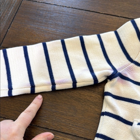 J. Crew  Girls' Emilie sweater lady jacket in stripe Size XS- FLAWED - Picture 5 of 11